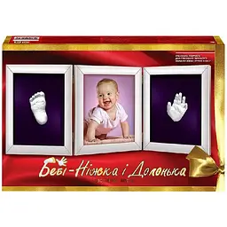 Подарунковий набір Бебі-Ніжка і Долонька Danko Toys для створення 3D відбитків малюка