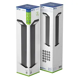 Світильник GTV LONDON 10W, IP54, 4000K, 58см, чорний | Line F | Арт. LD-LON10W58P-10 - мініатюра 6
