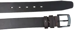 Ремінь чоловічий широкий Skipper темно-коричневий 4.5 см, для джинсів, на металевій пряжці - мініатюра 4