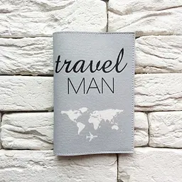 Обкладинка для паспорта Travel man 2 (сірий) - мініатюра 2