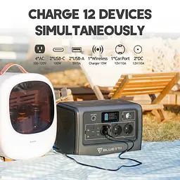 Портативна зарядна станція BLUETTI EB70 1000W - мініатюра 3