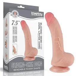 Фалоімітатор - Sliding-Skin Dual Layer Dong 7.5" Flesh #1
