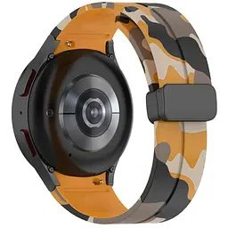 Ремінець для Samsung Galaxy Watch 4 Classic 46mm - жовто-чорний ширина кріплення 20мм силікон Watchbands Cls-color (W30-6WB87751991) - мініатюра 4