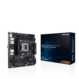 Материнська плата ASUS PRO WS B850M-ACE SE (PRO WS B850M-ACE SE) (Socket AM5, AMD B850, Micro-ATX) - мініатюра 6