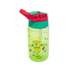 Пляшка дитяча для води Baby Bottle, 500 мл, салатова, поїльник із трубочкою, пластикова - мініатюра 2