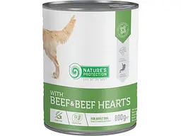 Консерви для собак Nature's Protection with Beef&Beef Hearts 800 г (KIK45603)