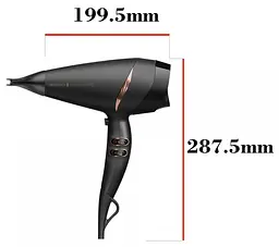 Фен Remington Supercare PRO 2200 AC motor, 2200Вт, 3 режими, дифузор, іоніз-я, хол. обдув, чорний - мініатюра 10