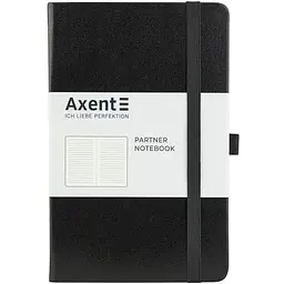 Книга записна Axent Partner 125х195 мм у лінійку 96 аркушів Чорний (8308-01-A)