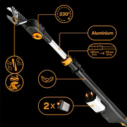 Акумуляторний сучкоріз до 32 мм Fiskars eLopper Bypass 130-170 см, БЕЗ АКБ (1082299) - мініатюра 6
