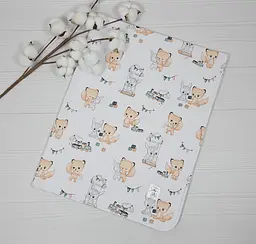 Пелюшка дитяча a.l.babybox Казкові друзі багаторазова непромокальна 80x100 см (N 29379191)