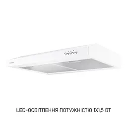 Витяжка плоска Minola HPL 612 WH - мініатюра 4