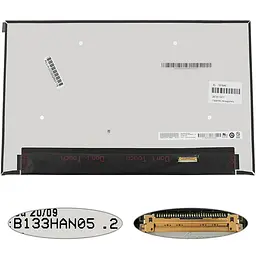 Матриця 13.3" B133HAN05.2 (1920 * 1080 30pin (eDP (ВЕРХ НОГАМИ !!!) IPS колір 262k 100% RGB) LED SLIM (без доп. панелі !!!)