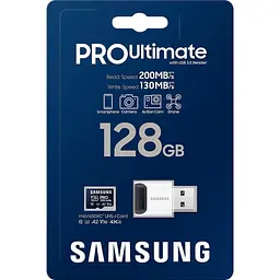 Карта пам'яті MICRO SDXC 128GB W/READER MB-MY128SB/WW SAMSUNG - мініатюра 5