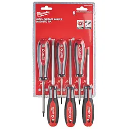 Набір викруток магнітних з тригранною рукояткою MILWAUKEE TORX (6шт) - мініатюра 2