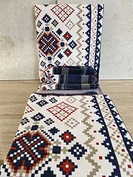 Турецька новорічна постільна білизна First Choice фланель Nature navy blue сімейна - мініатюра 9