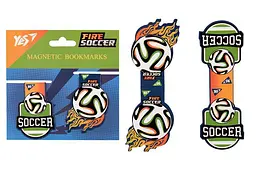 Магнітні фігурні закладки для книг Football Soccer, набір 2 шт. Generic (708111)