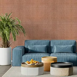 Самоклеюча стінова панель Sticker Wall 3D 700х770х7мм (цегла) кава з молоком (D) SW-00001800 - мініатюра 5