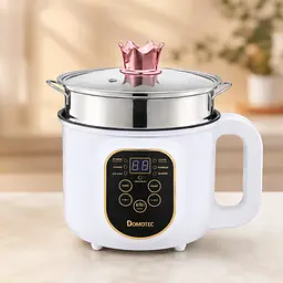 Електрична каструля-пароварка 1,8л DOMOTEC MS-7729 / Мультиварка з антипригарним покриттям / Електрична каструля-пароварка