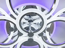 Люстра стельова LED Diasha A8022/8HR Ring, 175W, 3200K-6500K, акрил, сучасний стиль з пультом управління