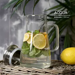 Глечик Fissman Acqua для гарячих та холодних напоїв 1.2 л (6440) - мініатюра 5