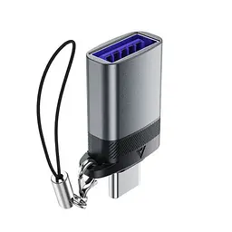 Перехідник ACEFAST J7 USB to Type-c adapter Металево-сірий