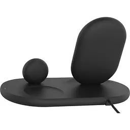 Беспроводное зарядное устройство 3 в 1 Belkin WIZ-001VF Wireless iPhone/Watch/AirPods Black - мініатюра 2