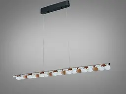 Підвісна LED люстра Diasha MD25115/1000CG шампань 55Вт пульт 3 режими - мініатюра 3