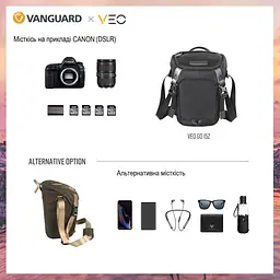 Сумка Vanguard VEO GO 15Z Black (VEO GO 15Z BK), Чорний - мініатюра 8