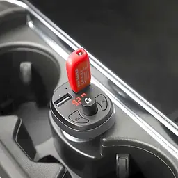 FM трансмітер модулятор Носо E41 з Bluetooth USB чорний - мініатюра 5