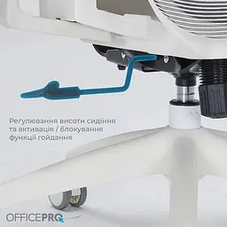 Крісло офісне Officepro Atlas OC630-W-LG-LG White/Light Gray (OC630-W-LG-LG) - мініатюра 11