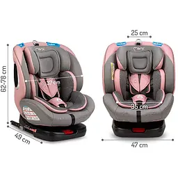 Автокрісло MoMi Tordi Isofix 0-36 кг Pink - мініатюра 9