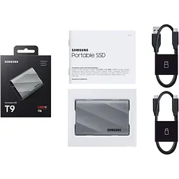 Зовнішній SSD накопичувач Samsung T9 1TB Gray (MU-PK1T0G) [160202] - мініатюра 7