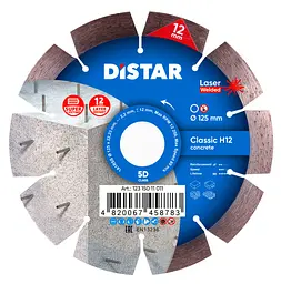 Алмазний диск Distar 125x2,2/1,3x22,23-10-ARP армобетон