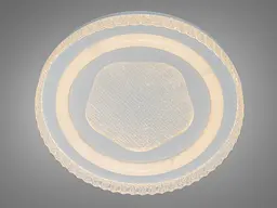 Стельова LED люстра в коридор Diasha WG5156/B WH, Ø48 см, 85 W - мініатюра 3