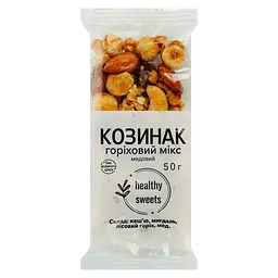 Козинак Healthy Sweets гоіховий мікс медовий 50 г (930584)