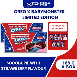Шоколадні тістечка Oreo Socola Pie BabyMonster Chocolate Strawberry Cream 168г - мініатюра 2