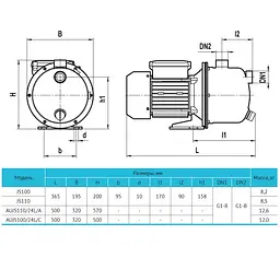 Насосная станция Rudes AUJS100/24L/SS - мініатюра 4