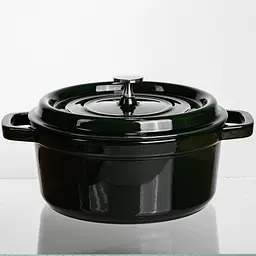 Кокотниця чавунна емальована 4 л, малахіт Yongkang HP-FLG-10 green