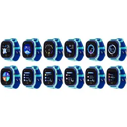 Дитячий водонепроникний смарт-годинник AmiGo GO005 4G WIFI Thermometer Blue [59322] - мініатюра 5
