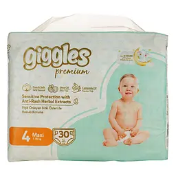 Підгузки Giggles Premium Maxi 4 (7-18 кг) 30 шт.