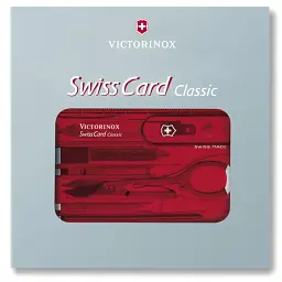 Ніж Victorinox SwissCard Transparent Red (0.7100.T) - мініатюра 6