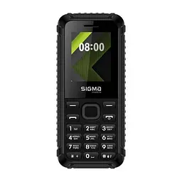 Мобільний телефон Sigma mobile X-style 18 Track, чорний, 2 Mini-SIM, дисплей 1.77' кольоровий (128x160), моноблок, підтримка microSD