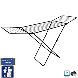 Сушарка для білизни підлогова Casa Si Kolibri 18m Black (CS42191C06E) - мініатюра 1
