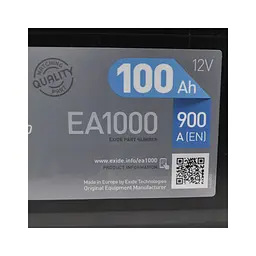 Акумулятор автомобільний EXIDE PREMIUM 100A (EA1000) - мініатюра 3