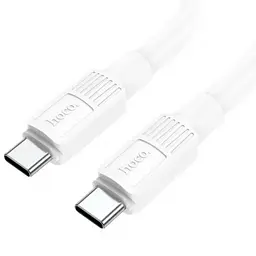 Кабель для заряджання HOCO X84 Solid Type-C to Type-C 1м charging, струм до 3A 60W Білий (52866)