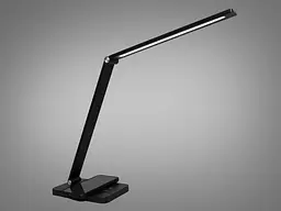 Настільна лампа LED Diasha A855BK wireless charge, 5W, чорний, сенсорна, регульована висота для робочого столу