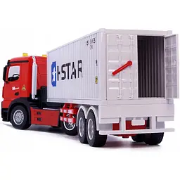 Фура контейнеровоз на пульті управління 51 см HSTAR, світлові ефекти, звук двигуна, акумуляторна, машинка на радіокеруванні - мініатюра 6