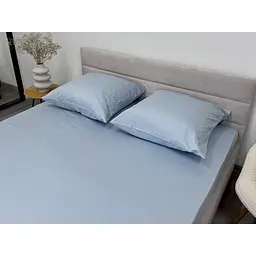 Наволочка Ecotton Pearl Blue сатин 50х70 см 2 шт. блакитна (24735) - мініатюра 3