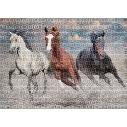 Пазли тришарові Interdruk Horses 1, 1000 шт. (384966) - мініатюра 4