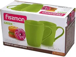 Набір 2 керамічні кружки Sunshine Fissman 12 см kuh0009803 - мініатюра 5